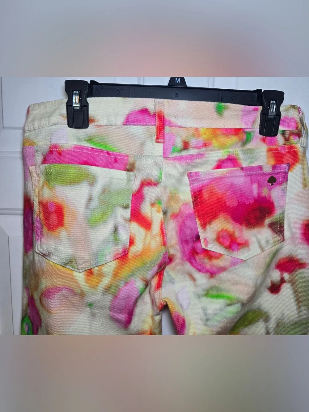 Kate Spade Broome Street Watercolor Floral Skinny Jeans Sz 29 Pants Vibrant